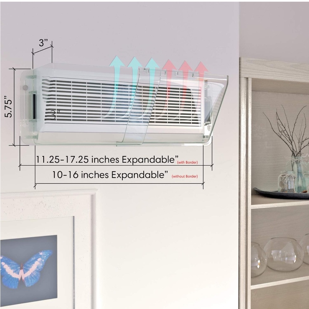Adjustable Magnetic Air Vent Deflector for Sidewall,AC,Ceiling & Vent Registers - Picture 6 of 9
